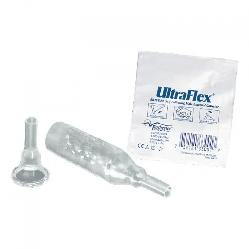 Bard - UltraFlex - 33303 - Male External Catheter UltraFlex Self-Adhesive Band Silicone Intermediate
