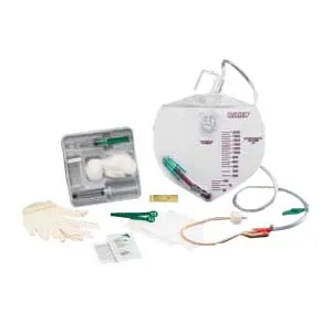 Bard Home Health Div - Bardex I.C. - 300314A - Advance COMPLETE CARE BARDEX I.C. Foley Tray with drainage bag, anti-reflux chamber, microbicidal control-fit outlet tube with STATLOCK Foley Stabilization Device, 14 Fr.