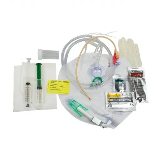 Bard Home Health Div - Bardex I.C. - 303318A - BARDEX Advanced I.C. Foley Tray with Urine Meter, 18 french. Microbicidal Control-Fit Outlet Tube, Statlock Stabilization Device.