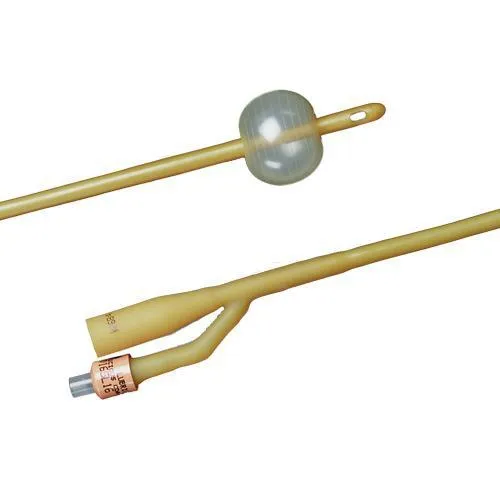 Bard Rochester - 0118L18 - Bard Home Health Div Bard Lubricath Latex Foley Catheter, 2 Way, 18 French, 30cc Ribbed Balloon, Short Round Tip with Two Opposing Eyes, Single Use, Sterile.