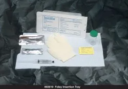 C.R. Bard - 802011 - Bardia Foley Catheter Insertion Tray With 10cc Syringe, Pvi Swabs, Latex Gloves, Waterproof Underpad