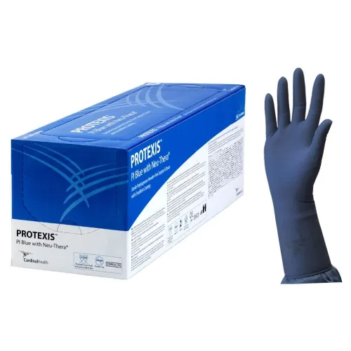 Cardinal - Protexis - 2D73EB65 - Health Med   PI Blue with Neu Thera Surgical Gloves  Sterile  Polyisoprene  Powder Free  Size 6.5