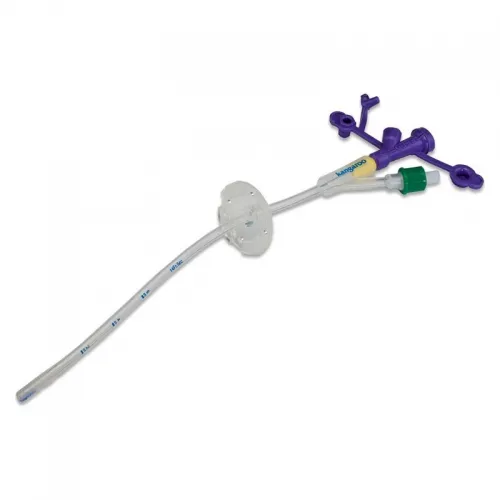 Cardinal Health - 8884720205E - Kangaroo Gastrostomy Feeding Tube with Y-Port and ENFit Connection, 20 Fr, 20 mL Balloon, Medical-grade Silicone, Graduated Shaft, Rounded Skin Disc, Rounded Flush Tip with Open Distal End, DEHP-Free.