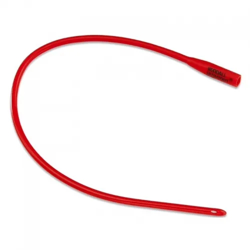 Cardinal - Dover - 8887660221 -  Urethral Catheter  Robinson Tip Red Rubber 22 Fr. 16 Inch