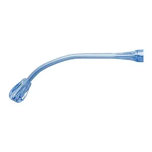 Cardinal Health - Medi-Vac - K85 - Med Medi Vac Medi Vac Yankauer Sterile Suction Handle, Bulb tip, tapered, side holes, individually packaged, with 12' pre connected nonconductive tubing and removable Male/Male connector