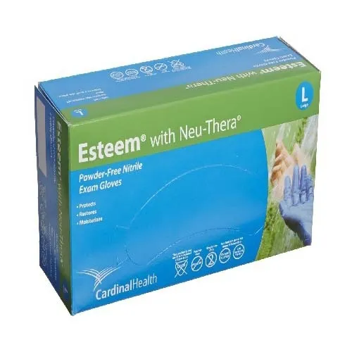Cardinal Health - Esteem - N88RX05T -  Nitrile Gloves with Neu Thera, Textured, Latex free, Non Sterile, X Large, Box