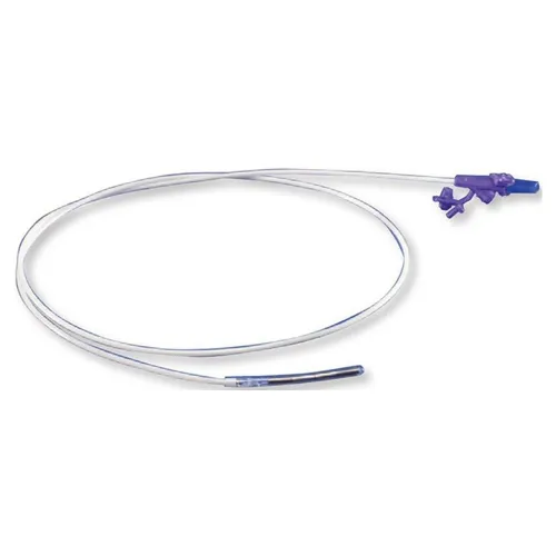Cardinal Health - From: 8884710826E To: 8884710867E - Kangaroo Nasogastric Feeding Tube with ENFit Connection, 7 Gram Weighted Dobbhoff Tip, Stylet, 8 French, 55" (140 cm) Length, Radiopaque Polyurethane, Centimeter Markings, DEHP Free.