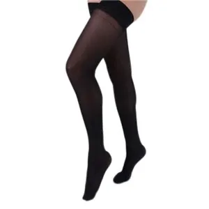 Carolon - 211104 - Health Support Thigh Medical Sheer(20-30 Mmhg) Regular, Open Toe,Style: Full Length Thigh w/Beaded Silicone Dot Band