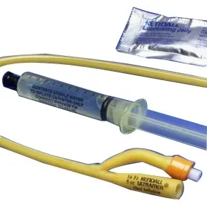 Cardinal Health - Dover - 1814- - Ultramer 2 Way Foley Catheter Kit with Hydrogel Foley Catheter, 14 fr, 16" L, 5 cc