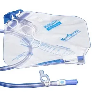 Cardinal - 3512V - Urinary Drain Bag Kenguard Anti-Reflux Valve Sterile 2000 Ml Vinyl