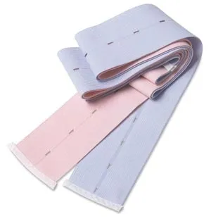 Cardinal Covidien - From: 56101 To: 56102 - Medtronic / Covidien Buttonhole Abdominal Belt, Knit Elastic, Holes Every Finished Ends, 1 Striped & 1 Striped Belt Per Set, Latex Free (LF)