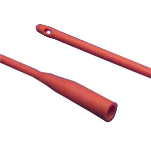Cardinal - Dover - 8887660085 -  Urethral Catheter  Robinson Tip Red Rubber 8 Fr. 12 Inch