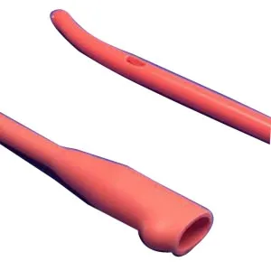 Cardinal - Dover - From: 8403 To: 8404 -  Urethral Catheter  Coude Tip Hydrophilic Coated Red Rubber 14 Fr. 12 Inch