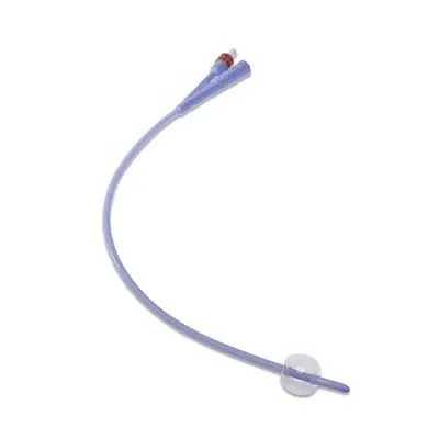 Cardinal Health - Dover - 8887630284 - Dover 2-Way Silicone Foley Catheter 28 fr 16" L, 30 cc, Standard Rounded Tip, Uncoated, 100% Silicone, Latex-free.