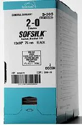 Medtronic / Covidien - S-1780K - COVIDIEN SOFSILK SILICONE COATED BRAIDED SILK (BOX OF 12)