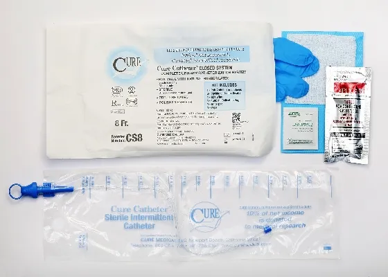 Convatec - Cs8 - Catheter Kit Closed System Single-Use 8fr Straight Tip Unisex Sterile 100-Cs -Continental Us Only-