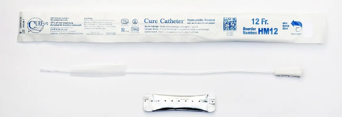 Convatec - HM12 - Catheter Male Hydrophilic Coated Single-Use 16" Straight Tip 12FR 30-bx 10 bx-cs -Continental US Only-