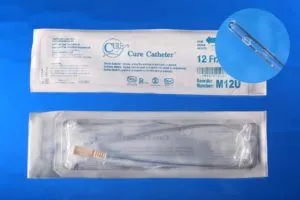 Cure Medical - From: M12U To: M14U  Cure CatheterUrethral Catheter Cure Catheter Straight Tip Uncoated PVC 12 Fr. 16 Inch