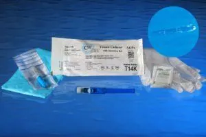 Convatec Cure Medical - Cure Twist - T14K - Cure Medical  Intermittent Catheter Tray  Female / Straight Tip 14 Fr. Without Balloon