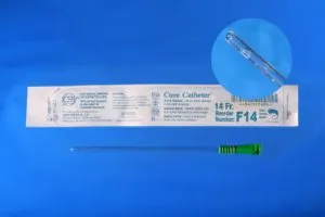 Convatec Cure Medical - Cure Catheter - F14 - Cure Medical  Urethral Catheter  Straight Tip Uncoated PVC 14 Fr. 6 Inch