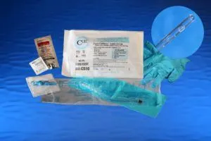 Convatec Cure Medical - Cure Catheter - CS10 - Cure Medical  Intermittent Catheter Tray  Closed System / Straight Tip 10 Fr. Without Balloon