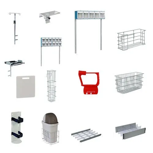 Detecto - From: 12-2398 To: 12-2406 - Catheter Holder With Accessory Rail For Rescue Cart