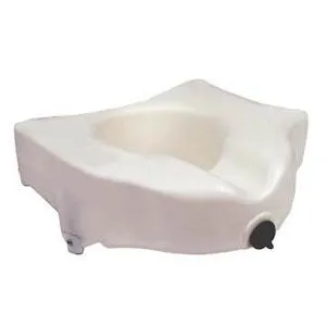 Drive Medical - RTL12026 - Locking Elevated Toilet Seat Without Arms, 300 lb Weight Capacity