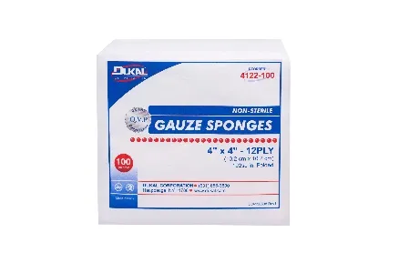 Dukal - From: 412-10 To: 416-2x Gauze Sponge 4 X 4 Inch 10 Per Pack ...