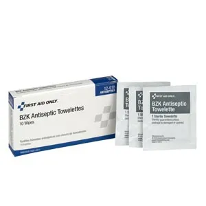 First Aid Only - H307 - BZK Antiseptic Wipes, 50/bx (DROP SHIP ONLY - $50 Minimum Order)