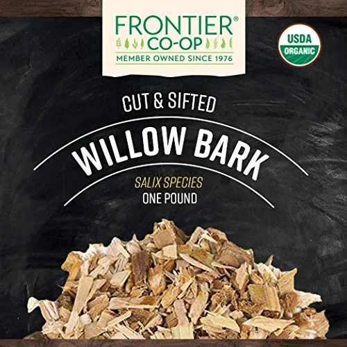 Frontier Bulk - 2718 - Frontier Bulk White Willow Bark, Cut & Sifted ORGANIC, 1 lb. package