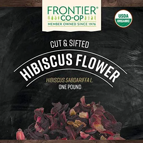 Frontier Bulk - 788 - Frontier Bulk Hibiscus Flowers, Cut & Sifted, 1 lb. package