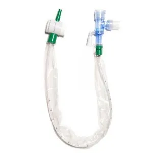 Salter Labs - KimVent - 22712183 - Avanos  KIMVENT Turbo Cleaning Closed Suction Catheter, Double Swivel Elbow, 12 fr