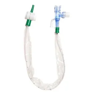 Salter Labs - KimVent - 2271418 - Avanos  Closed Suction Catheter, Turbo Cleaning, Double Swivel Elbow, 14 fr, Green. MDI adapter included.