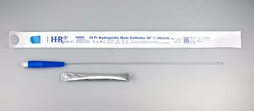 Hr Pharmaceuticals - HS1216 - HR Pharmaceuticals Redicath Hydrophilic Catheter 12fr 16" With Water Bag And Touch Free Sleeve