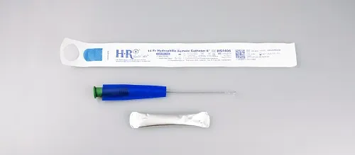 Hr Pharmaceuticals - HS1406 - HR Pharmaceuticals Redicath Hydrophilic Catheter 14fr 6" With Water Bag And Touch Free Sleeve