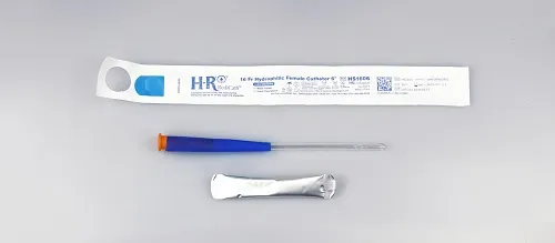 Hr Pharmaceuticals - HS1606 - HR Pharmaceuticals Redicath Hydrophilic Catheter 16fr 6" With Water Bag And Touch Free Sleeve