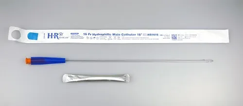 Hr Pharmaceuticals - HS1616 - HR Pharmaceuticals Redicath Hydrophilic Catheter 16fr 16" With Water Bag And Touch Free Sleeve