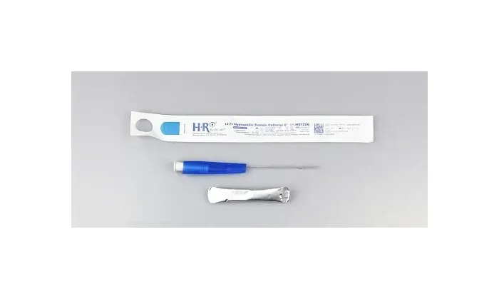 Hr Pharmaceuticals - Hs1206 - Trucath Hydrophilic Catheter With Water Bag And Touch Free Sleeve, 12fr, 6"