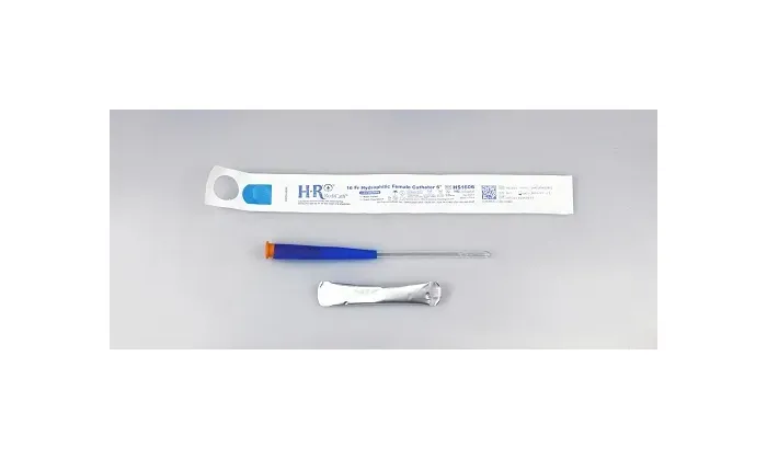 Hr Pharmaceuticals - Hs1606 - Trucath Hydrophilic Catheter With Water Bag And Touch Free Sleeve, 16fr, 6"