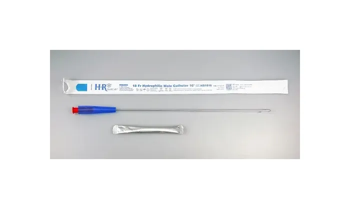 Hr Pharmaceuticals - Hs1816 - Trucath Hydrophilic Catheter With Water Bag And Touch Free Sleeve, 18fr, 16"