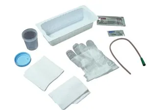 Amsino - AS870 - Urethral Catheter Tray, 14FR Urethral PVC Catheter, Sterile & Latex Free (LF), 20/cs (50 cs/plt)