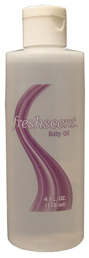 New World Imports - FBO4 - Freshscent Baby Oil, 4 oz.