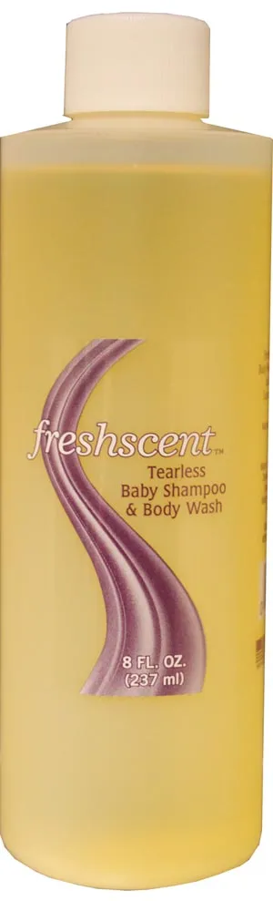 New World Imports - TS8 - Tearless Baby Shampoo & Body Wash, 8 oz, 36/cs (60 cs/plt) (Made in USA)