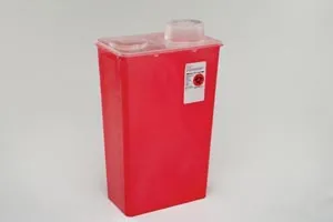 Cardinal Health - 8881676434 - Chimney-Top Container, 14 Qt, Red, Large, 10/cs (12 cs/plt) (Continental US Only)