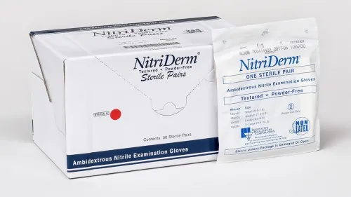 Innovative Healthcare - NitriDerm - 106350 -  Gloves, Exam, Nitrile, Sterile, PF, Cuff