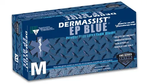 Innovative Healthcare - DermAssist - 181100 - Gloves, Exam, Latex, Non Sterile, PF, Textured, Finger Thickness Extended Cuff, High Risk