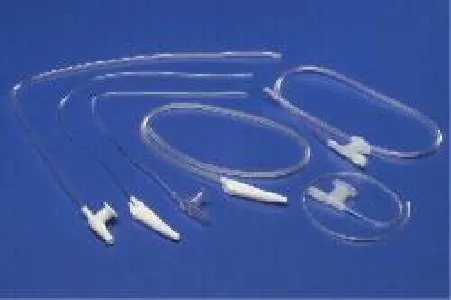 Cardinal Health - Argyle - 31800 - Suction Catheter With Safe-T-Vac Valve 18 Fr, Staggered Eye, Straight Pack, Latex-Free