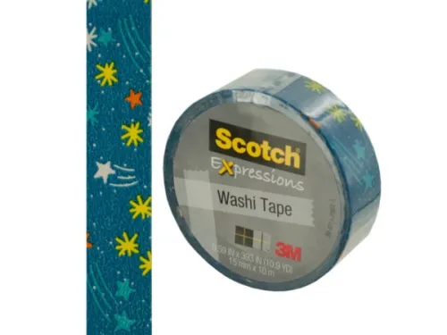 Kole Imports - OP759 - Scotch Expressions Stars Washi Tape