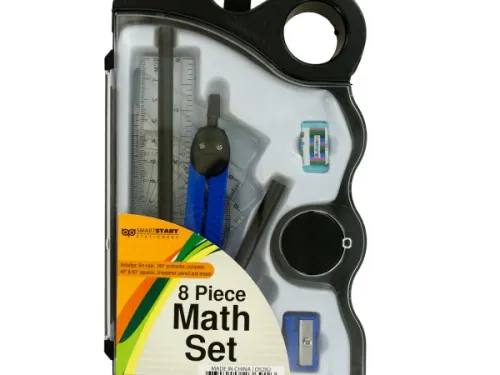 Kole Imports - OS282 - Math Tool Set In Carrying Case