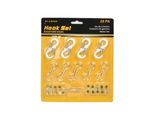 Kole Imports - UU618 - Hook Set, 28 Pieces